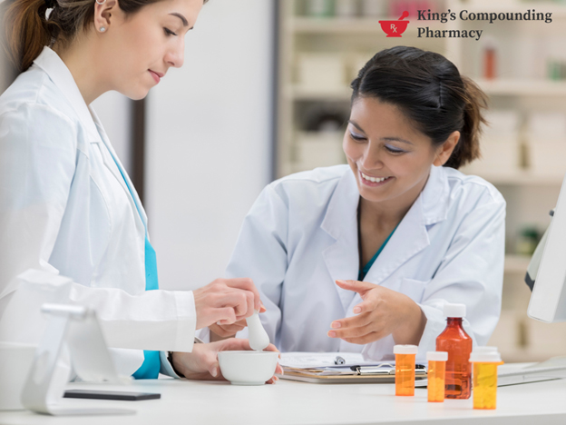 Pharmacists prepare medication